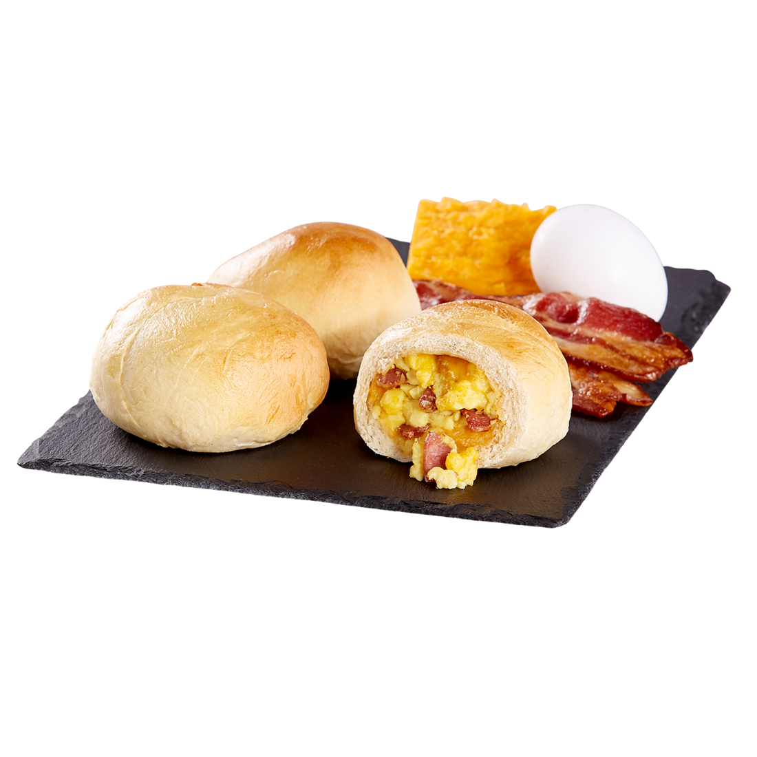 Bacon egg and cheese kolache