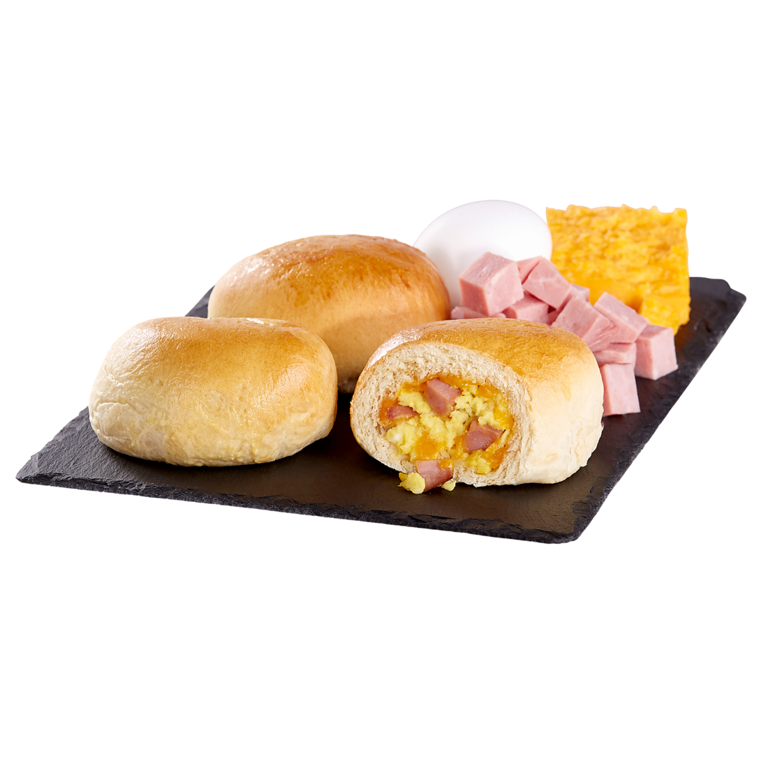 Ham egg and cheese kolache